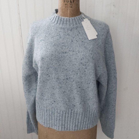 VInce Sweaters - Vince Boxy High Neck Merino Wool Blend Sweater
